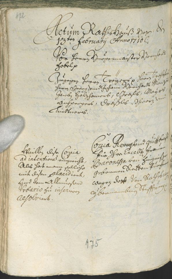 Civic Archives of Bozen-Bolzano - BOhisto Ratsprotokoll 1708/11 