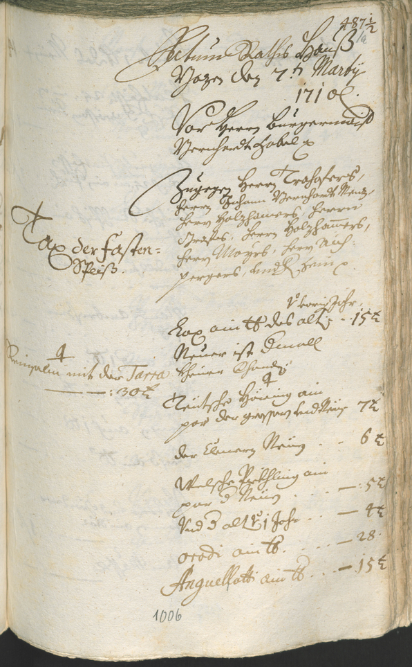 Civic Archives of Bozen-Bolzano - BOhisto Ratsprotokoll 1708/11 