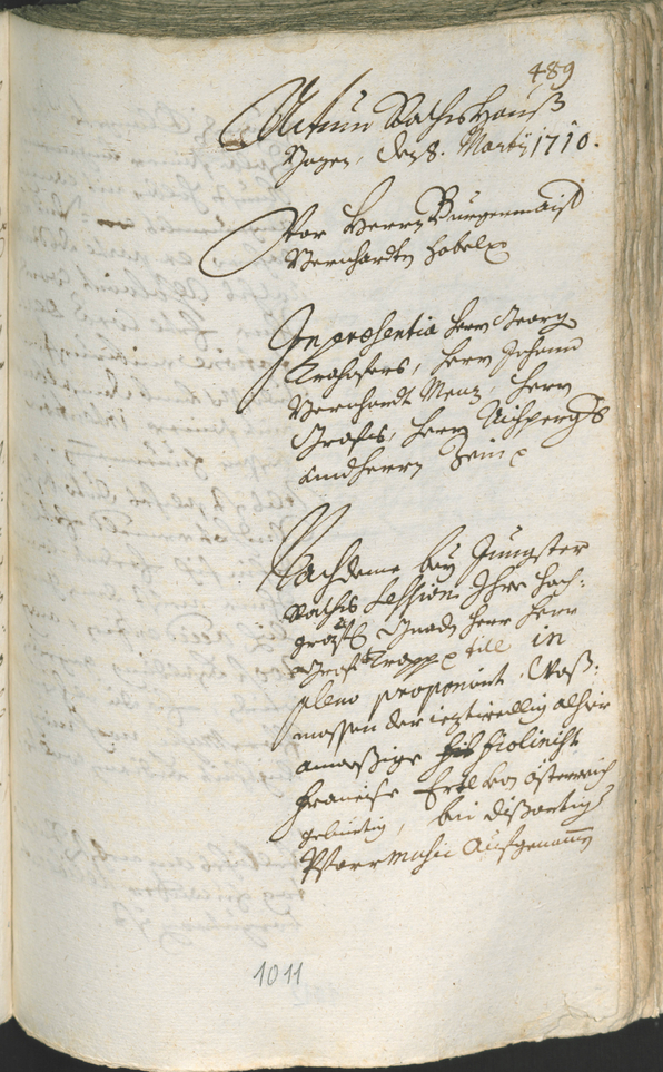 Civic Archives of Bozen-Bolzano - BOhisto Ratsprotokoll 1708/11 