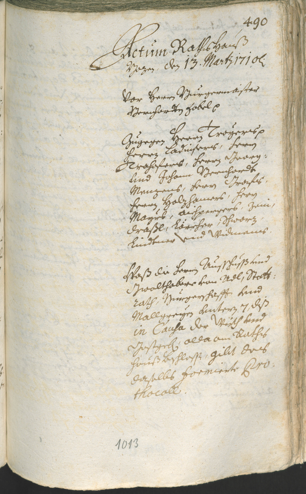 Civic Archives of Bozen-Bolzano - BOhisto Ratsprotokoll 1708/11 