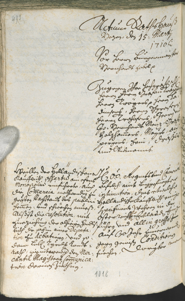 Civic Archives of Bozen-Bolzano - BOhisto Ratsprotokoll 1708/11 