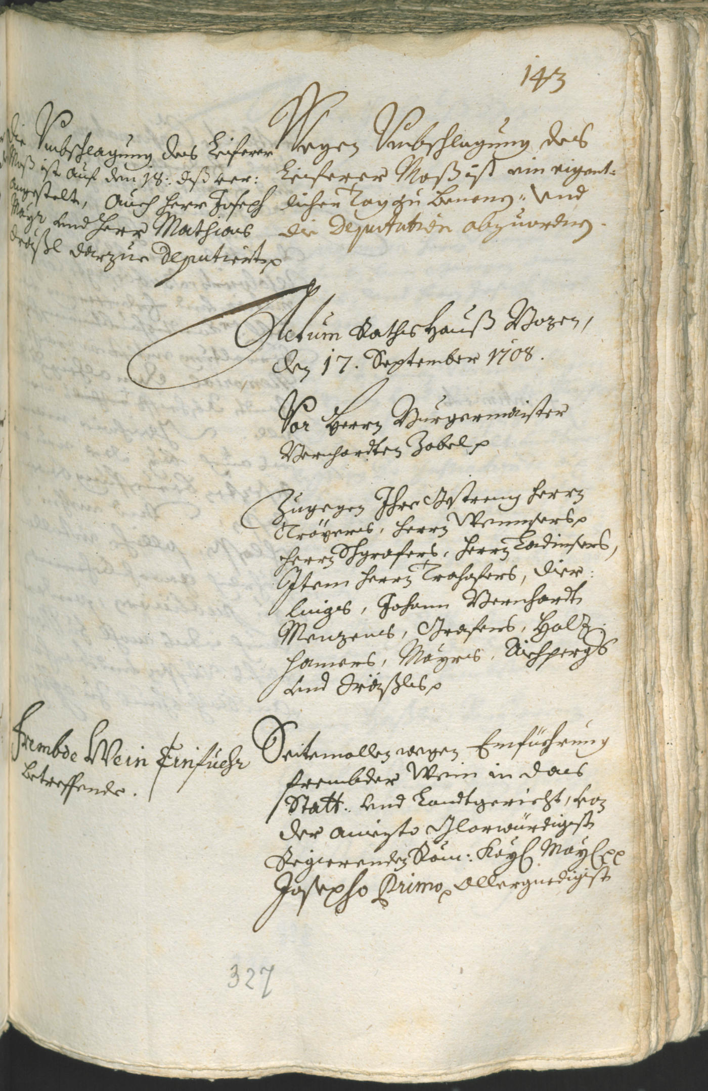 Civic Archives of Bozen-Bolzano - BOhisto Ratsprotokoll 1708/11 