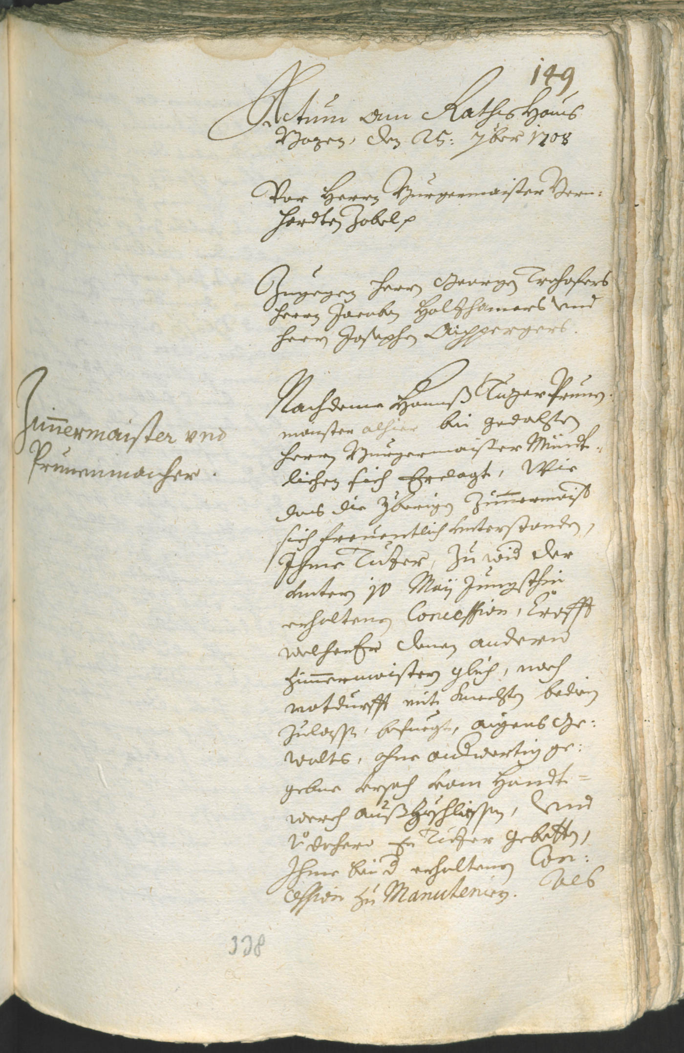 Civic Archives of Bozen-Bolzano - BOhisto Ratsprotokoll 1708/11 
