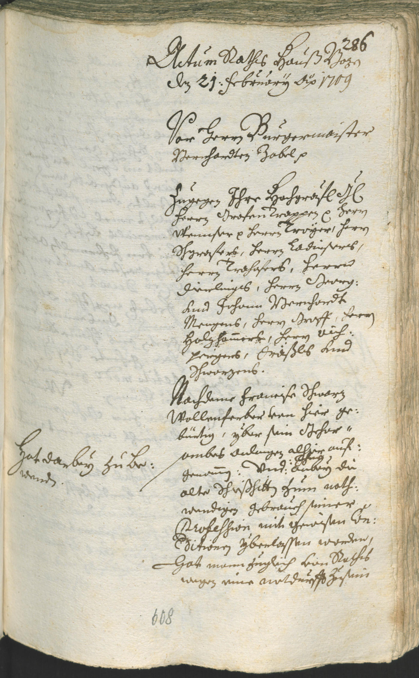 Civic Archives of Bozen-Bolzano - BOhisto Ratsprotokoll 1708/11 