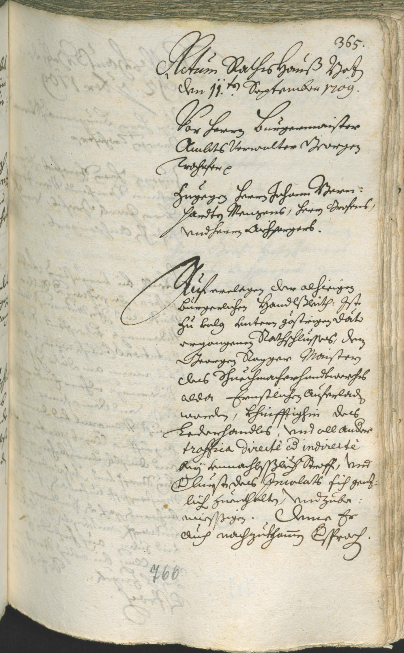 Stadtarchiv Bozen - BOhisto Ratsprotokoll 1708/11 