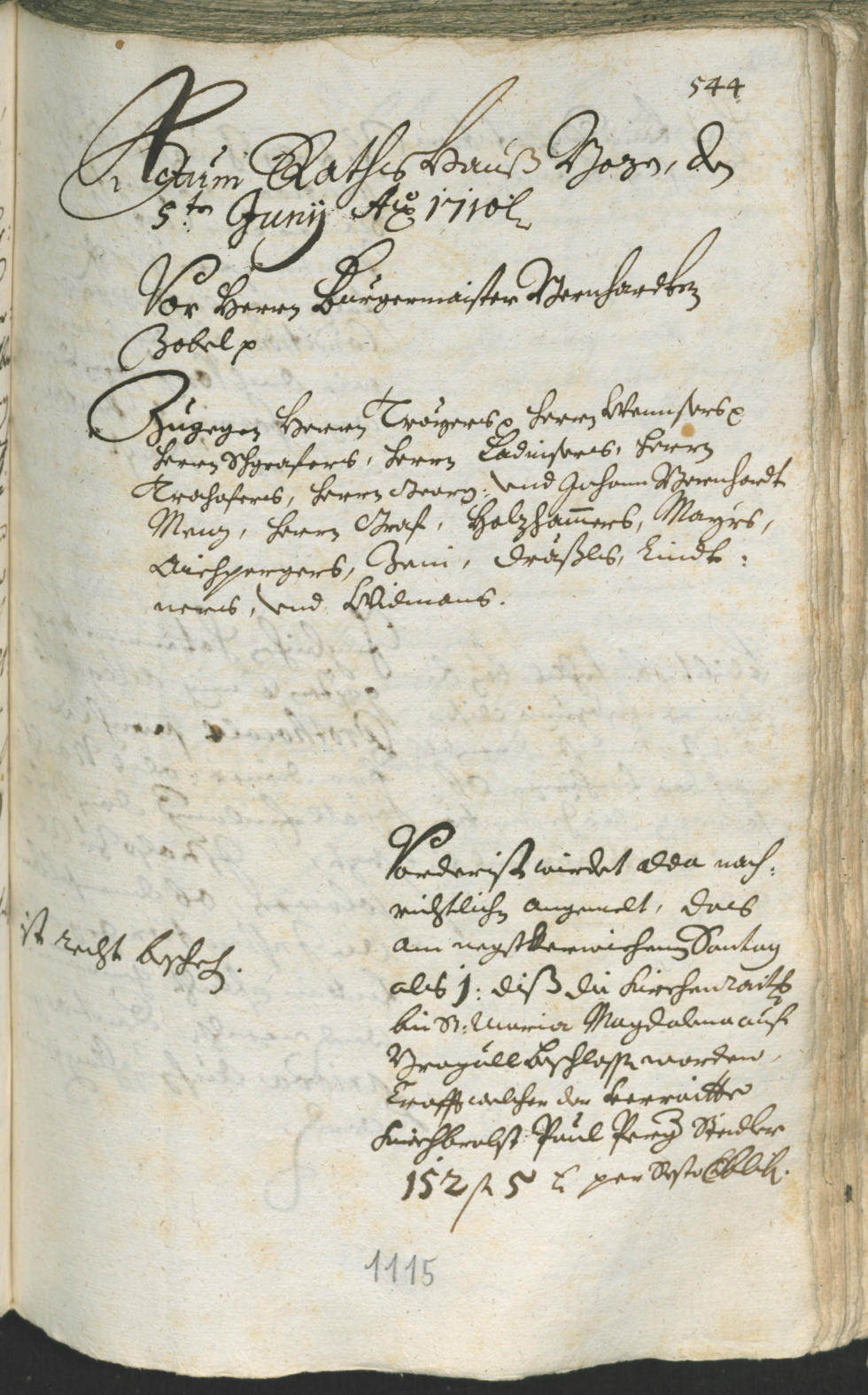 Civic Archives of Bozen-Bolzano - BOhisto Ratsprotokoll 1708/11 