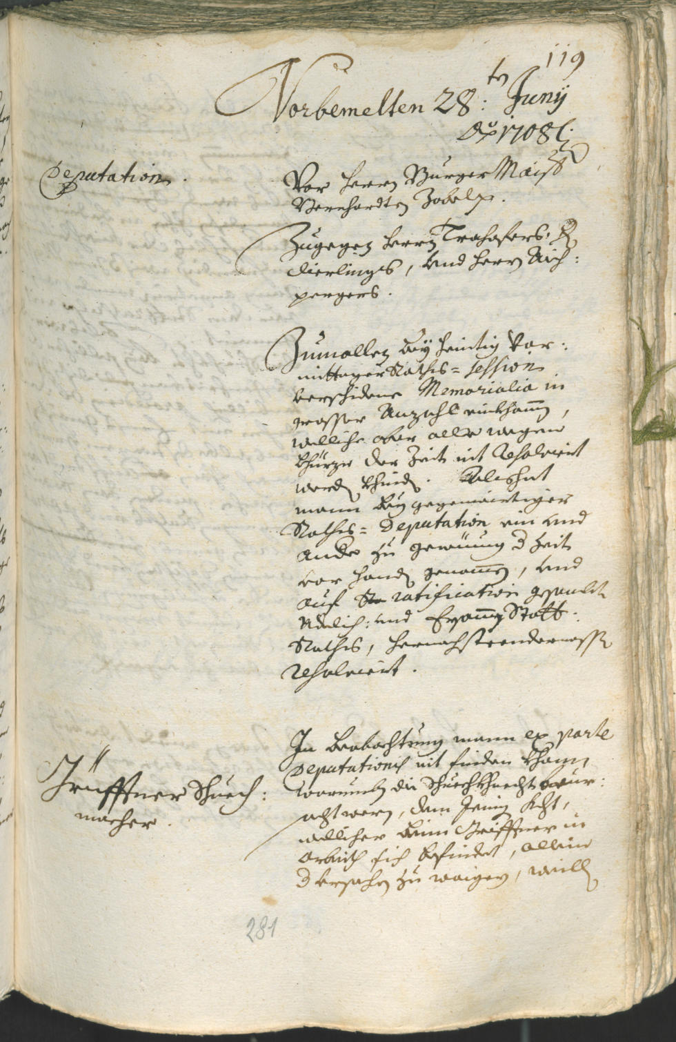 Civic Archives of Bozen-Bolzano - BOhisto Ratsprotokoll 1708/11 