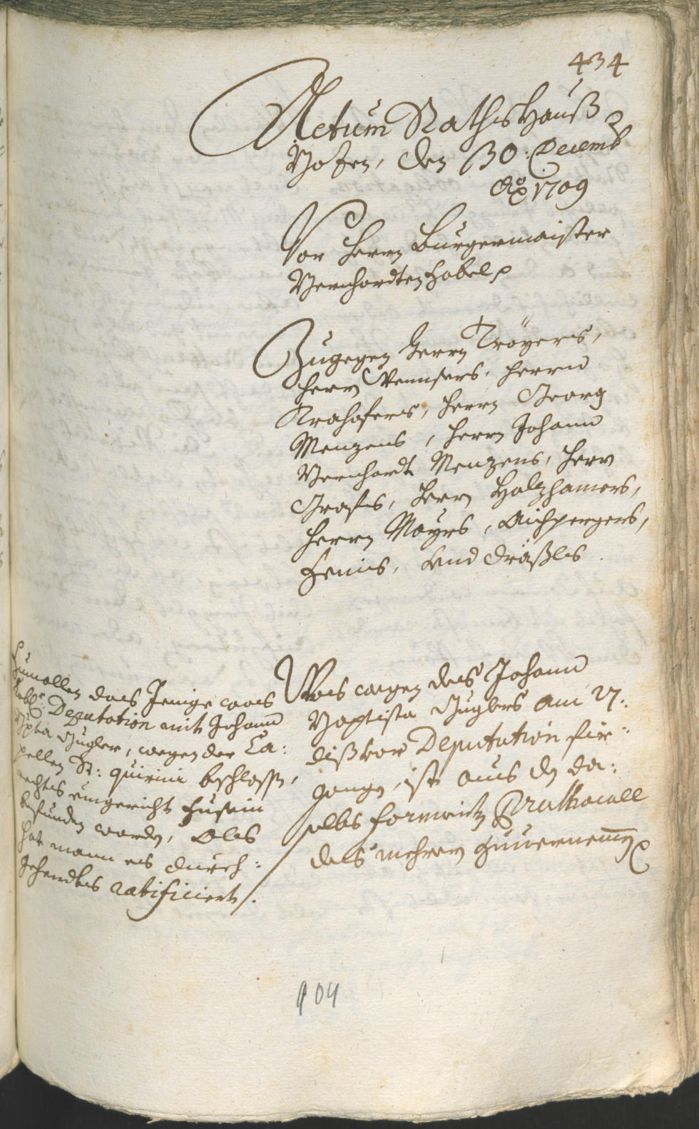 Archivio Storico della Città di Bolzano - BOhisto protocollo consiliare 1708/11 