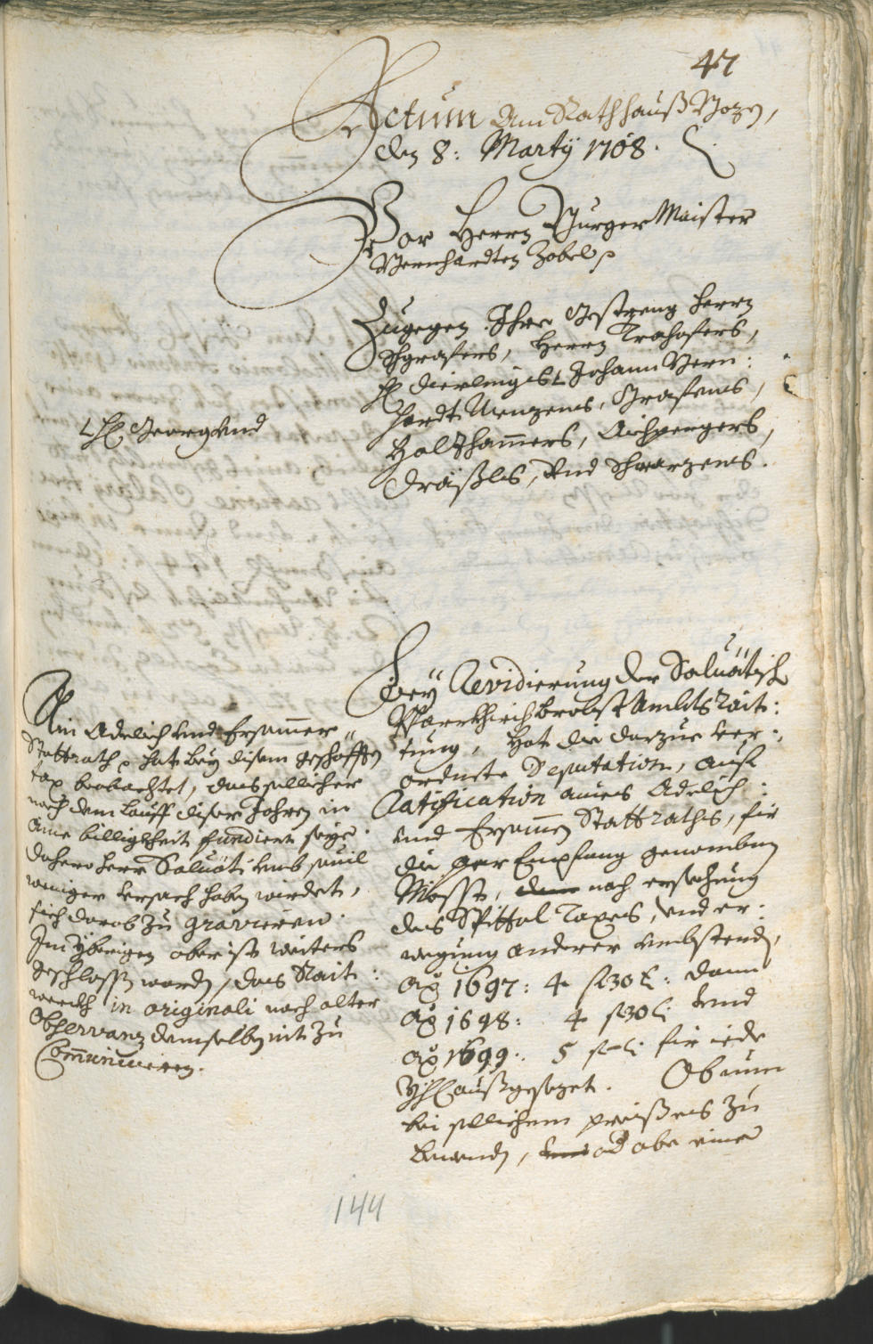 Civic Archives of Bozen-Bolzano - BOhisto Ratsprotokoll 1708/11 