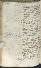 Archivio Storico della Città di Bolzano - BOhisto protocollo consiliare 1708/11 - 