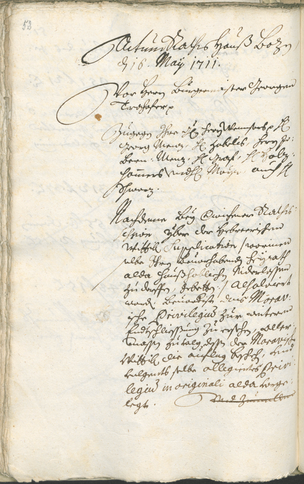 Civic Archives of Bozen-Bolzano - BOhisto Ratsprotokoll 1711/14 