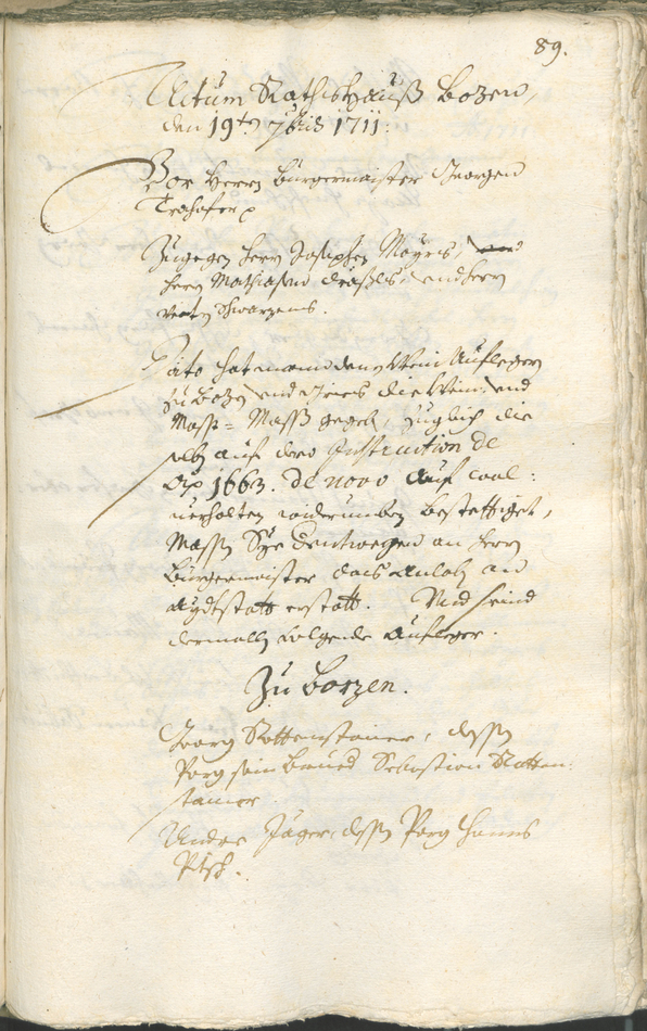 Civic Archives of Bozen-Bolzano - BOhisto Ratsprotokoll 1711/14 