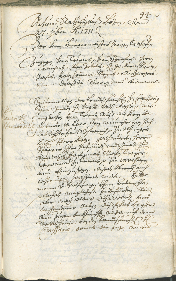 Civic Archives of Bozen-Bolzano - BOhisto Ratsprotokoll 1711/14 