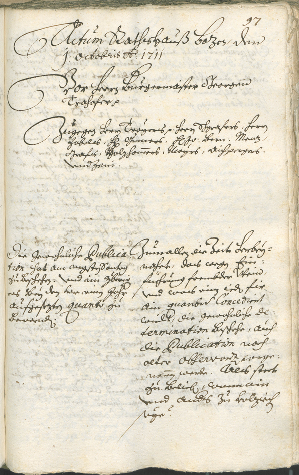 Civic Archives of Bozen-Bolzano - BOhisto Ratsprotokoll 1711/14 