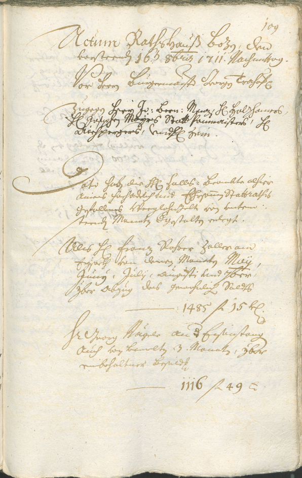 Stadtarchiv Bozen - BOhisto Ratsprotokoll 1711/14 