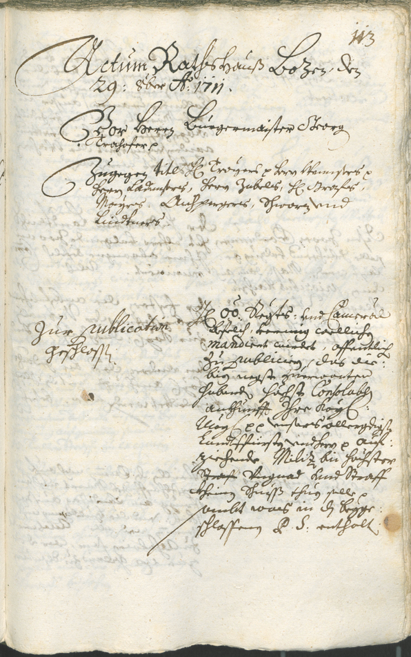 Archivio Storico della Città di Bolzano - BOhisto protocollo consiliare 1711/14 