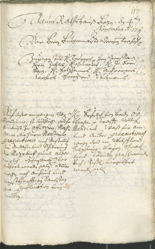 Civic Archives of Bozen-Bolzano - BOhisto Ratsprotokoll 1711/14 