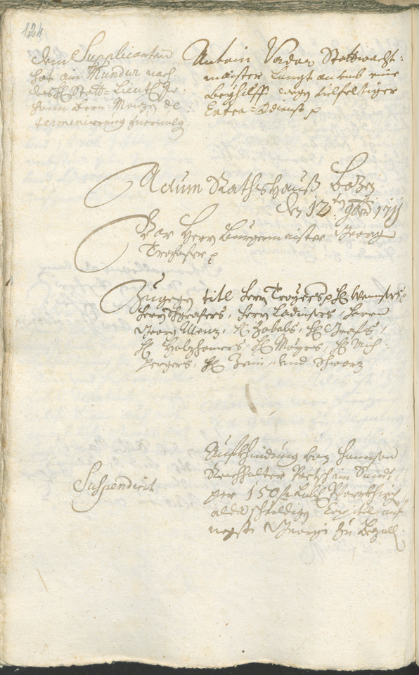 Stadtarchiv Bozen - BOhisto Ratsprotokoll 1711/14 