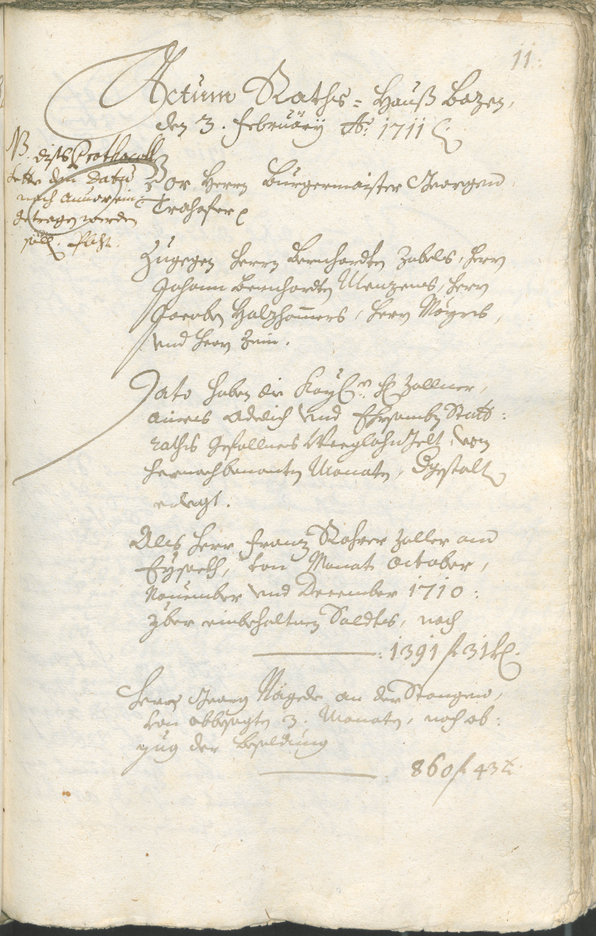 Civic Archives of Bozen-Bolzano - BOhisto Ratsprotokoll 1711/14 