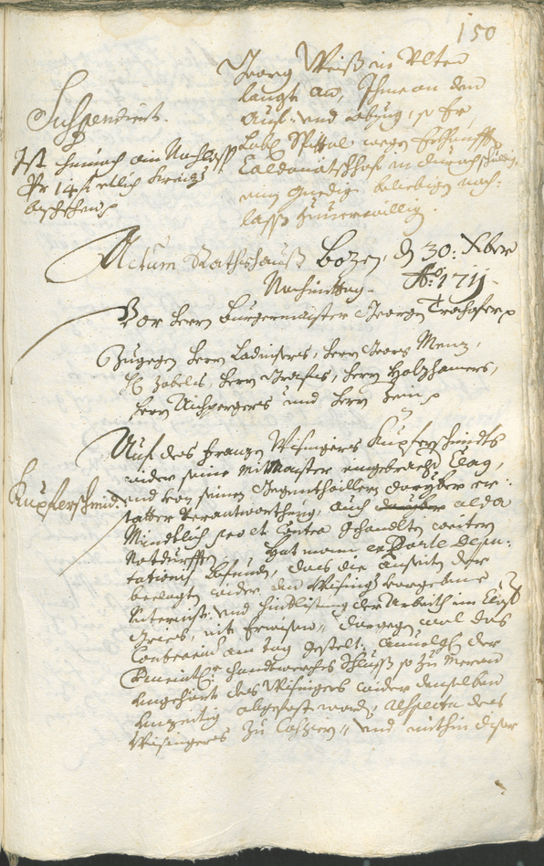 Civic Archives of Bozen-Bolzano - BOhisto Ratsprotokoll 1711/14 