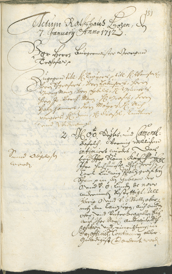 Civic Archives of Bozen-Bolzano - BOhisto Ratsprotokoll 1711/14 