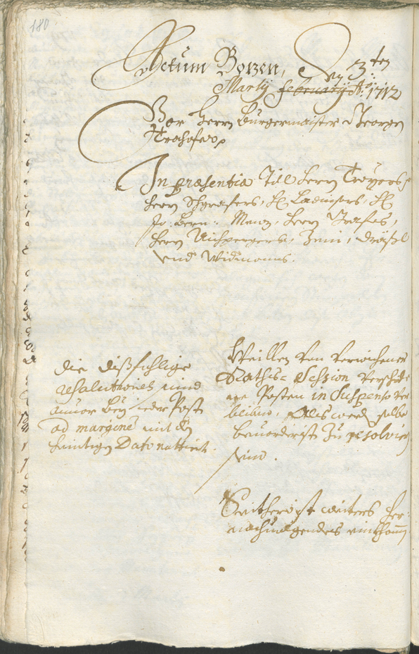 Civic Archives of Bozen-Bolzano - BOhisto Ratsprotokoll 1711/14 