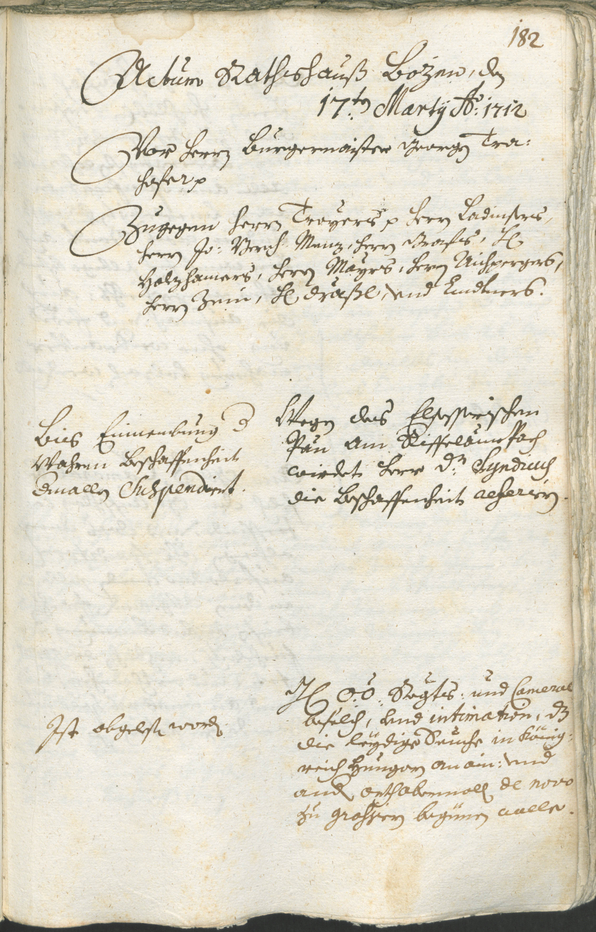 Civic Archives of Bozen-Bolzano - BOhisto Ratsprotokoll 1711/14 