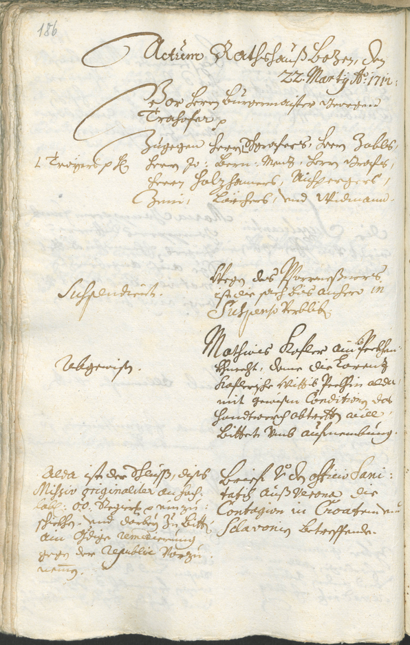 Civic Archives of Bozen-Bolzano - BOhisto Ratsprotokoll 1711/14 