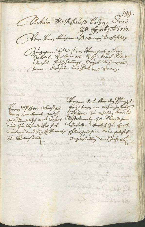 Civic Archives of Bozen-Bolzano - BOhisto Ratsprotokoll 1711/14 