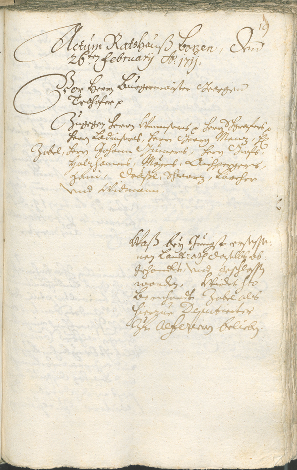 Civic Archives of Bozen-Bolzano - BOhisto Ratsprotokoll 1711/14 