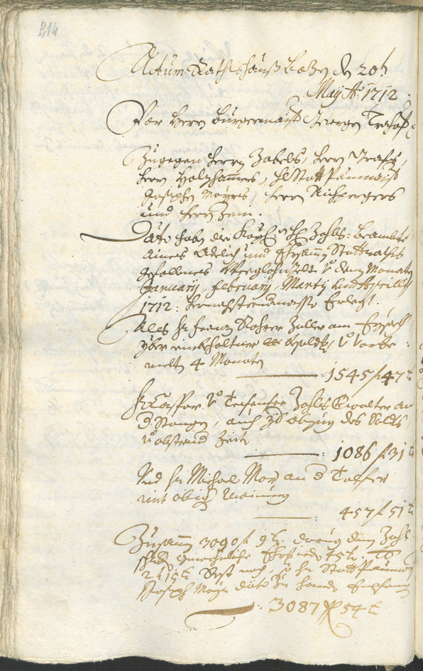 Civic Archives of Bozen-Bolzano - BOhisto Ratsprotokoll 1711/14 