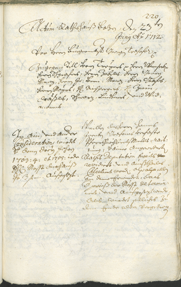 Civic Archives of Bozen-Bolzano - BOhisto Ratsprotokoll 1711/14 