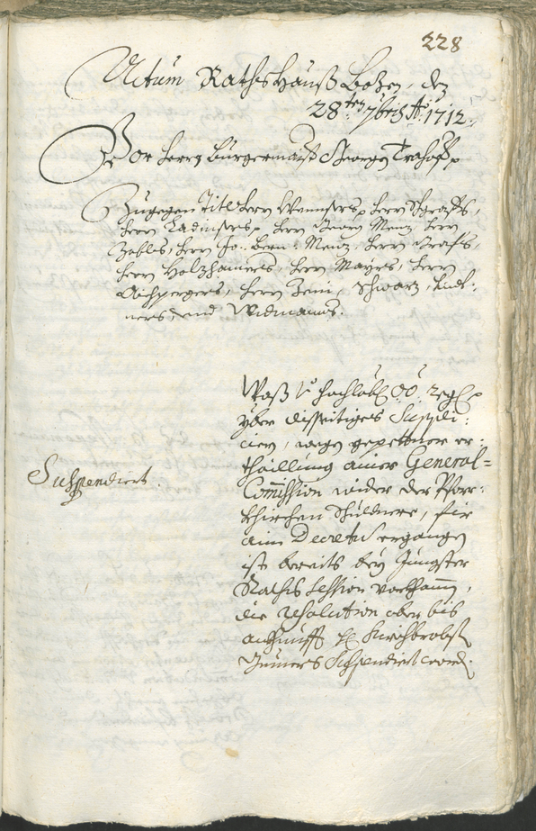 Civic Archives of Bozen-Bolzano - BOhisto Ratsprotokoll 1711/14 