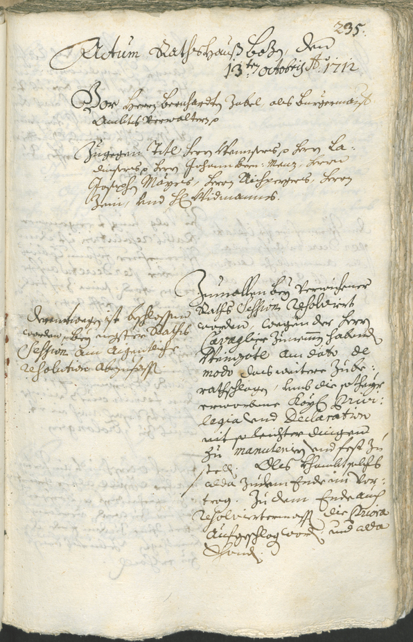 Civic Archives of Bozen-Bolzano - BOhisto Ratsprotokoll 1711/14 