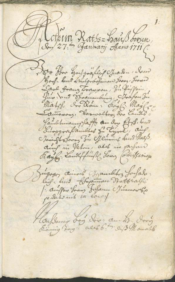 Civic Archives of Bozen-Bolzano - BOhisto Ratsprotokoll 1711/14 