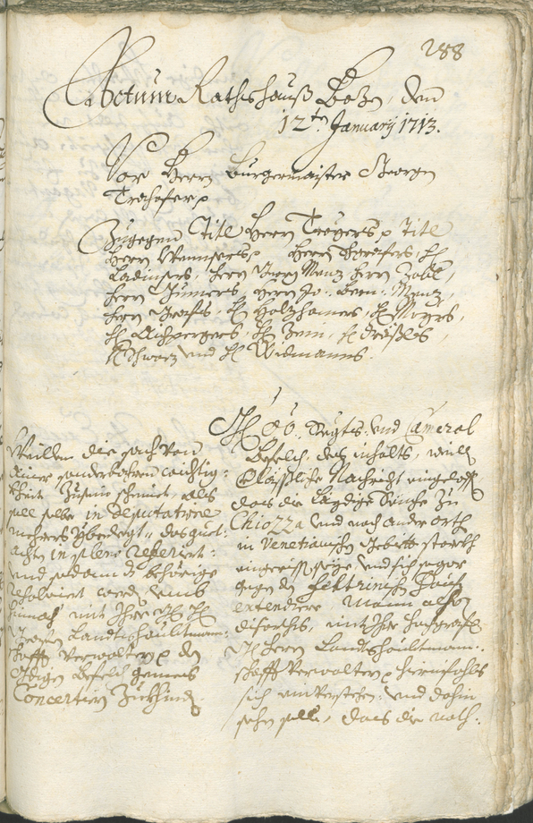 Civic Archives of Bozen-Bolzano - BOhisto Ratsprotokoll 1711/14 