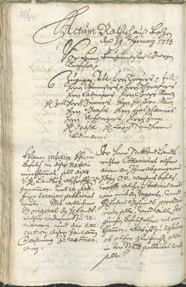 Stadtarchiv Bozen - BOhisto Ratsprotokoll 1711/14 