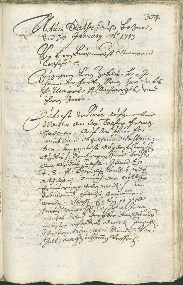 Civic Archives of Bozen-Bolzano - BOhisto Ratsprotokoll 1711/14 