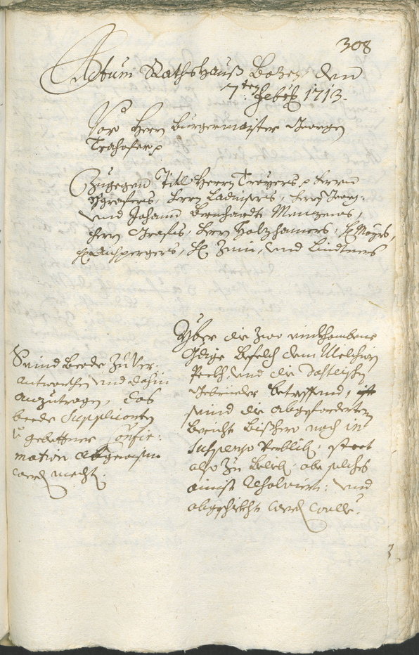 Civic Archives of Bozen-Bolzano - BOhisto Ratsprotokoll 1711/14 