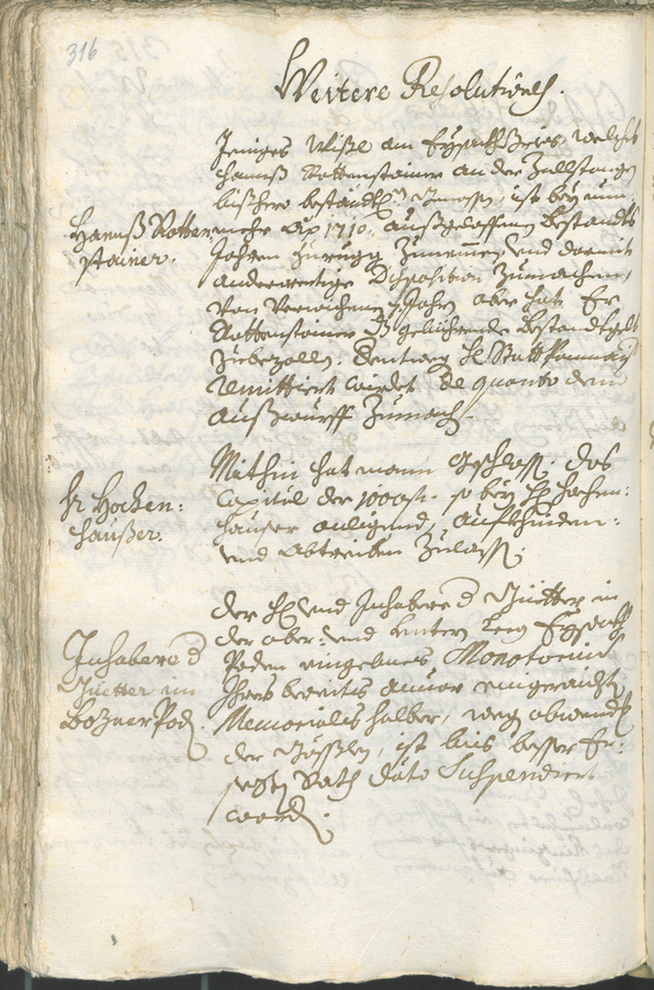 Stadtarchiv Bozen - BOhisto Ratsprotokoll 1711/14 