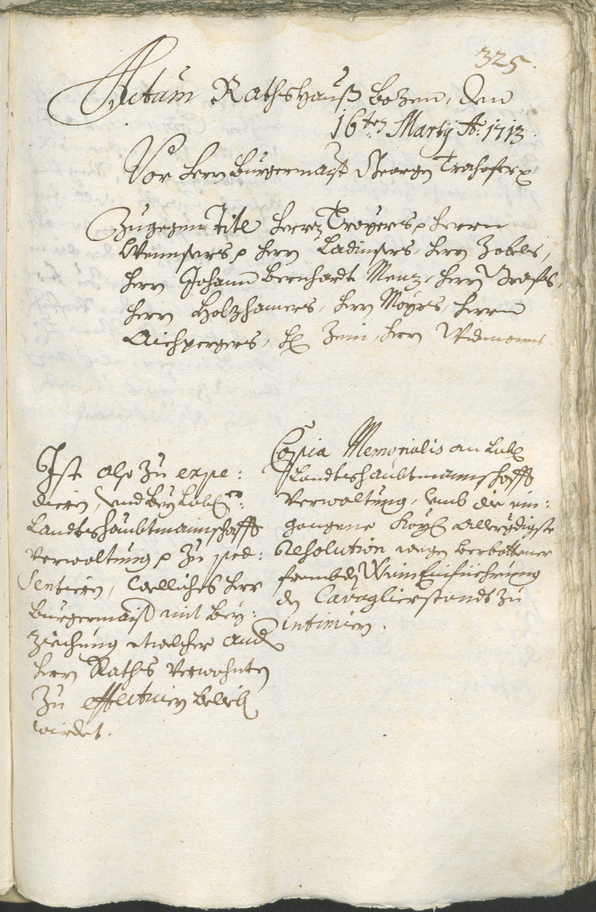 Archivio Storico della Città di Bolzano - BOhisto protocollo consiliare 1711/14 