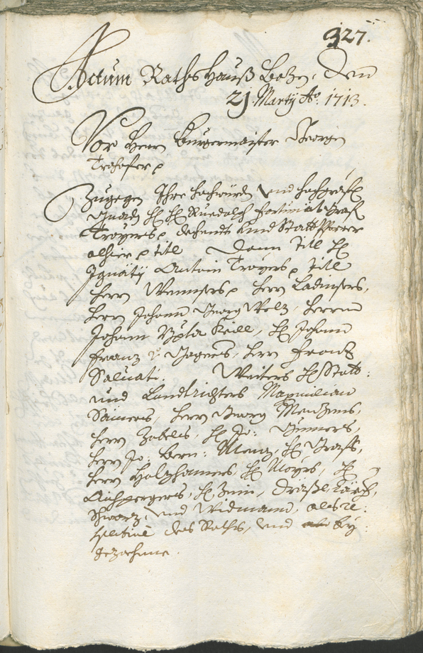 Stadtarchiv Bozen - BOhisto Ratsprotokoll 1711/14 