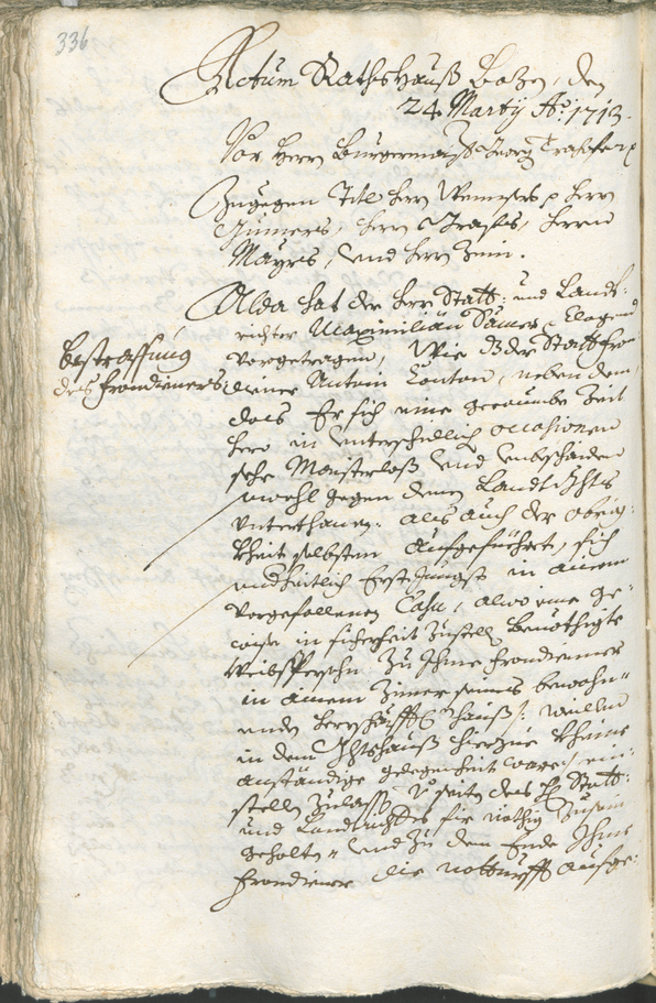 Civic Archives of Bozen-Bolzano - BOhisto Ratsprotokoll 1711/14 