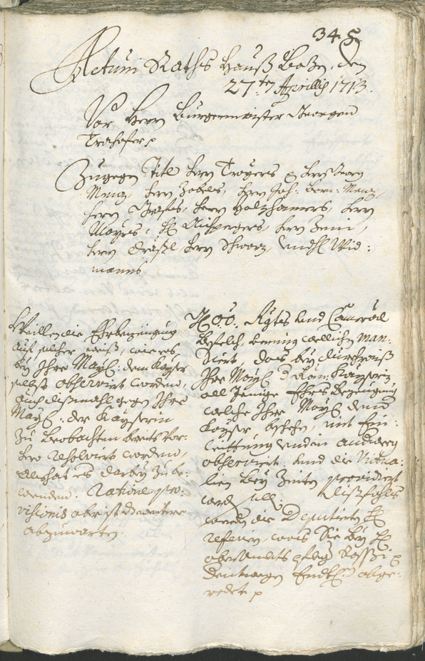 Archivio Storico della Città di Bolzano - BOhisto protocollo consiliare 1711/14 