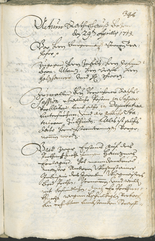 Civic Archives of Bozen-Bolzano - BOhisto Ratsprotokoll 1711/14 