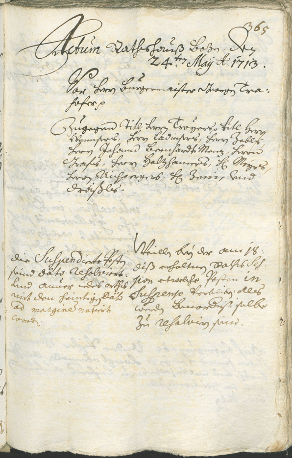 Civic Archives of Bozen-Bolzano - BOhisto Ratsprotokoll 1711/14 