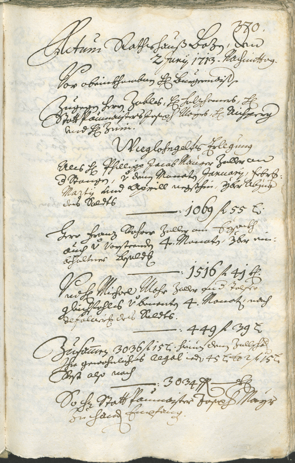 Stadtarchiv Bozen - BOhisto Ratsprotokoll 1711/14 