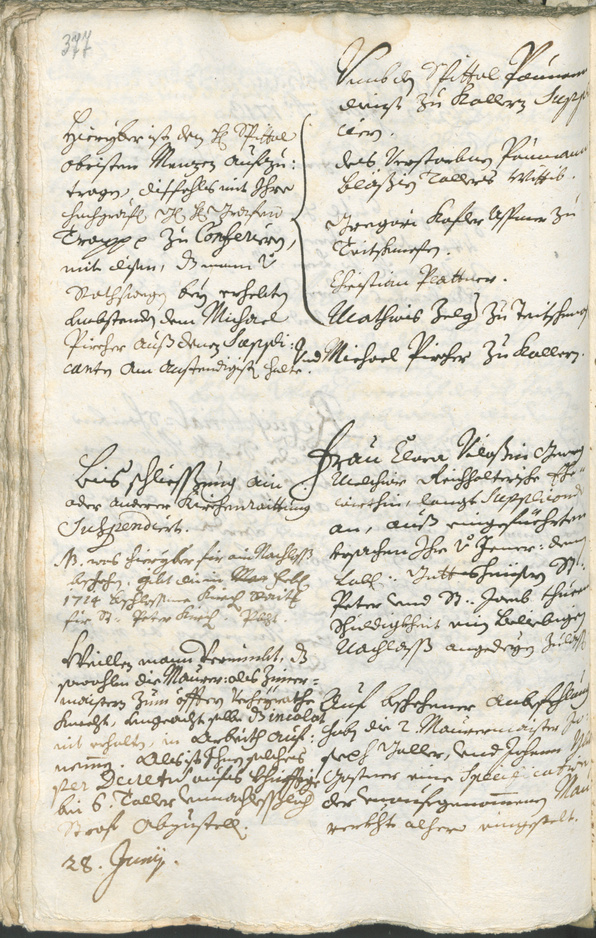 Stadtarchiv Bozen - BOhisto Ratsprotokoll 1711/14 