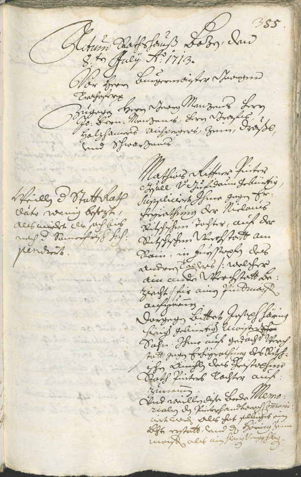 Civic Archives of Bozen-Bolzano - BOhisto Ratsprotokoll 1711/14 