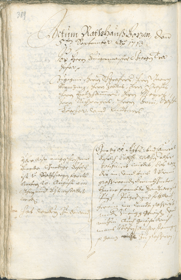 Archivio Storico della Città di Bolzano - BOhisto protocollo consiliare 1711/14 